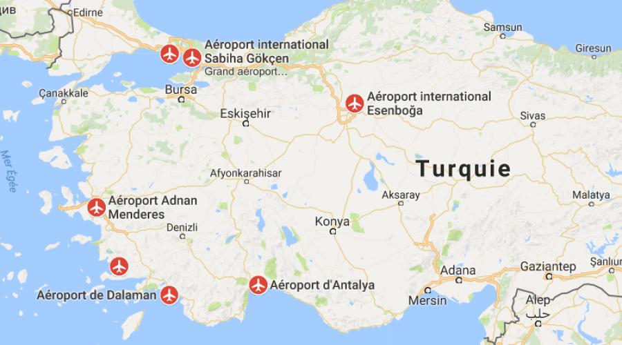 Сколько городов в турции. Карта Турции аэропорты Турции. Международные аэропорты Турции на карте. Карта Турции с городами и аэропортами. Аэропорты Турции на карте на русском языке.